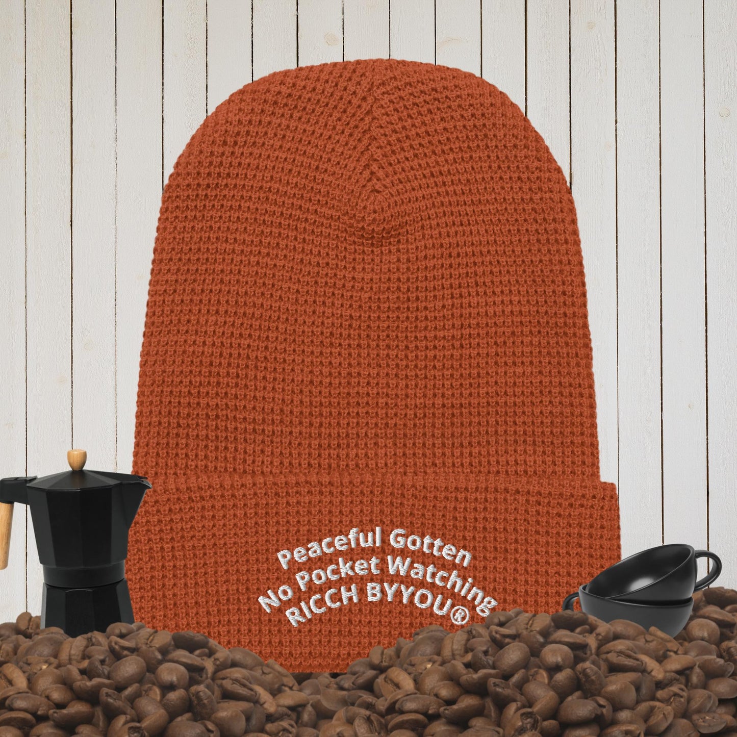 Waffle beanie | Peaceful Pockets RICCH BYYOU BEANIE HAT