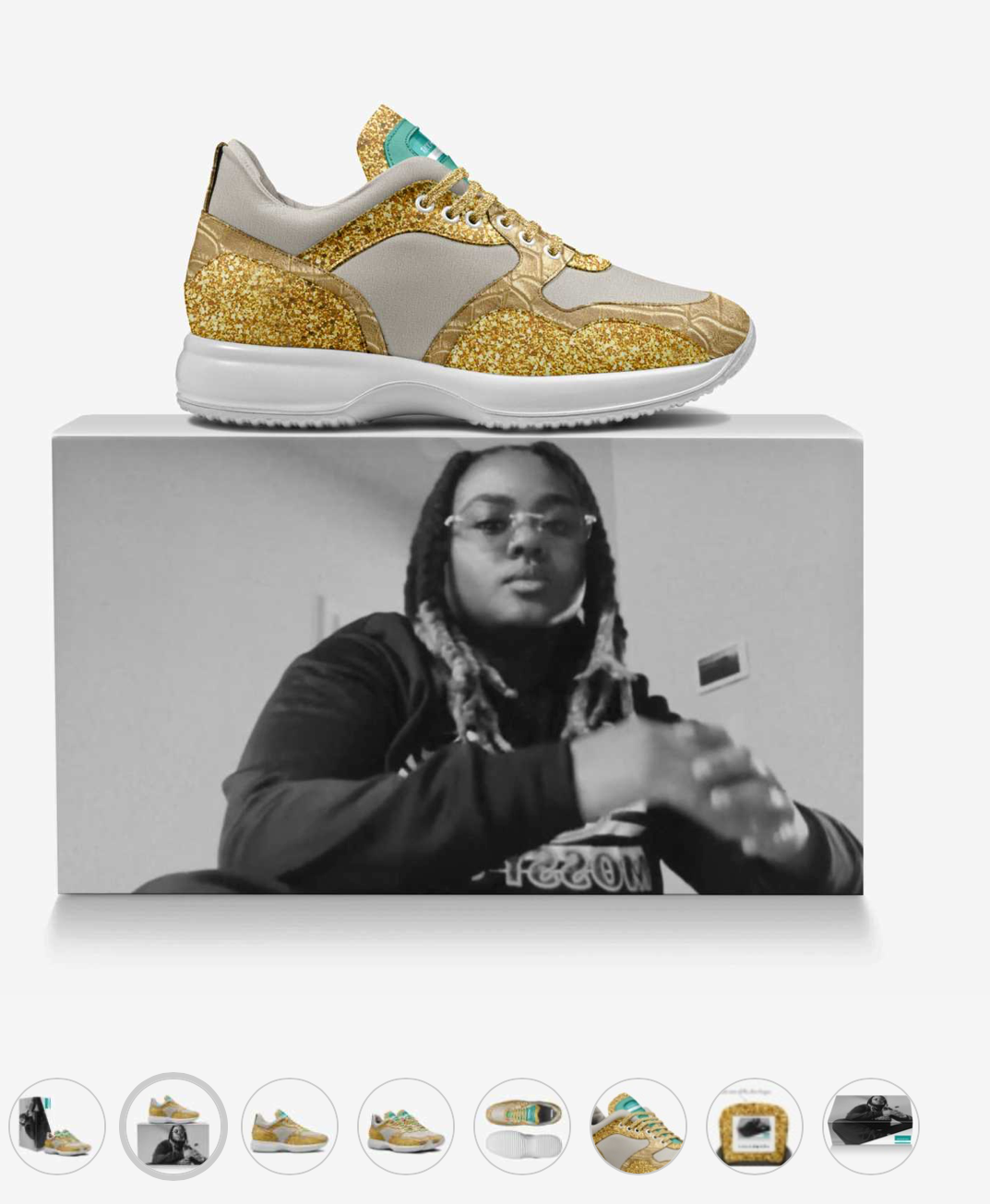 RICCH BYYOU WALKER LOW TOP "MOM BLING SNEAKER"