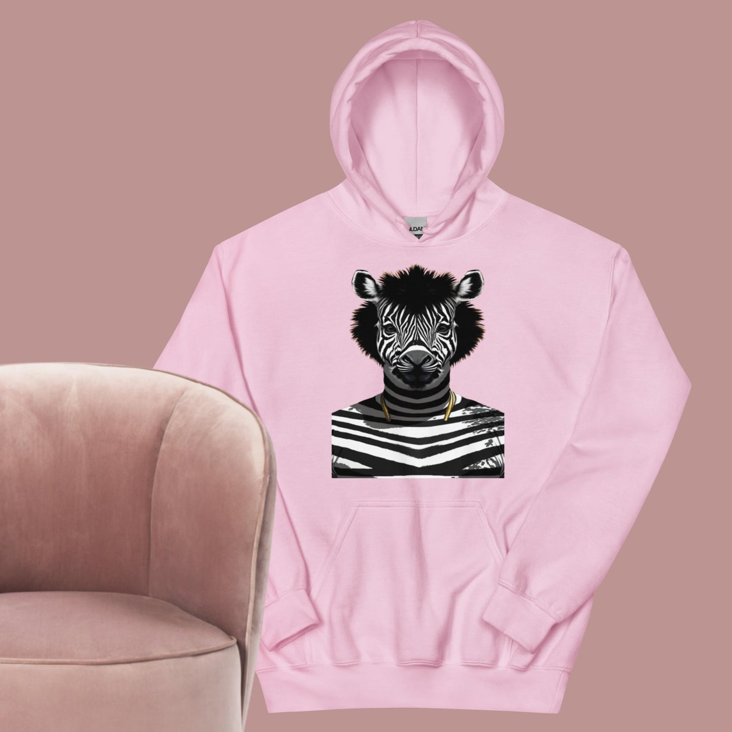 Unisex Hoodie LUX PLAIN RICCH BYYOU ZEBRA LOGO HOODIE