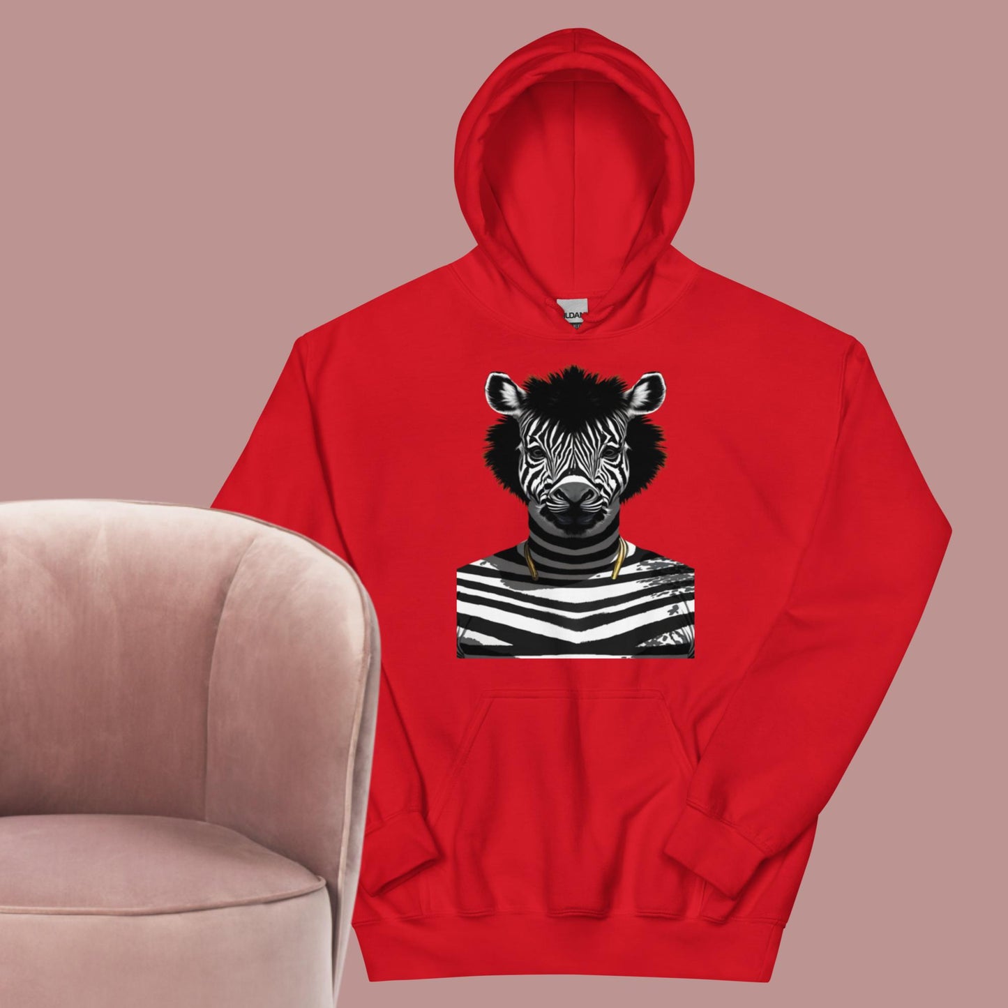 Unisex Hoodie LUX PLAIN RICCH BYYOU ZEBRA LOGO HOODIE