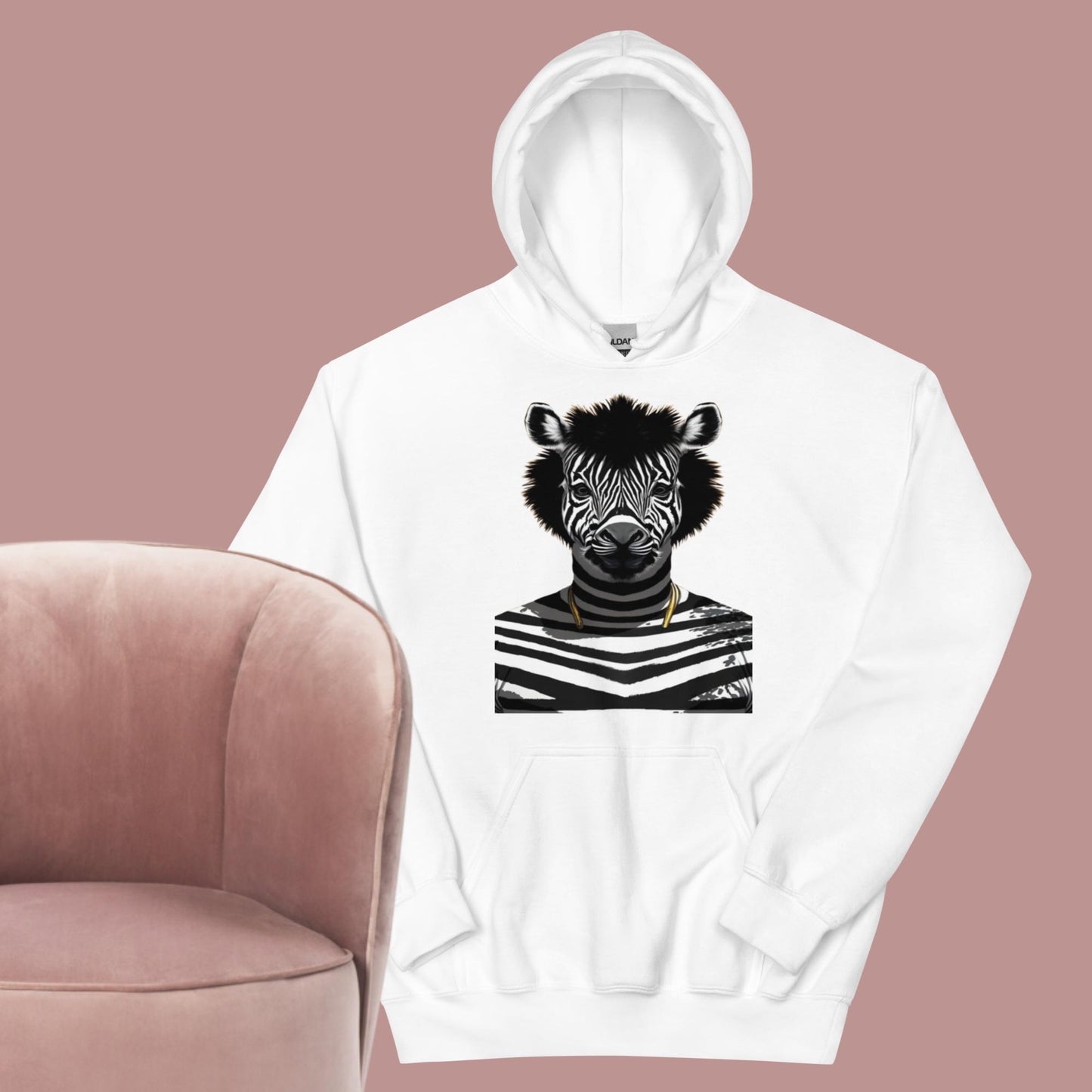 Unisex Hoodie LUX PLAIN RICCH BYYOU ZEBRA LOGO HOODIE