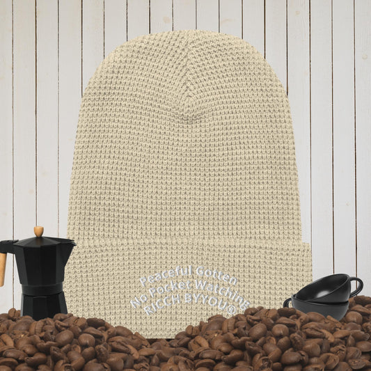 Waffle beanie | Peaceful Pockets RICCH BYYOU BEANIE HAT